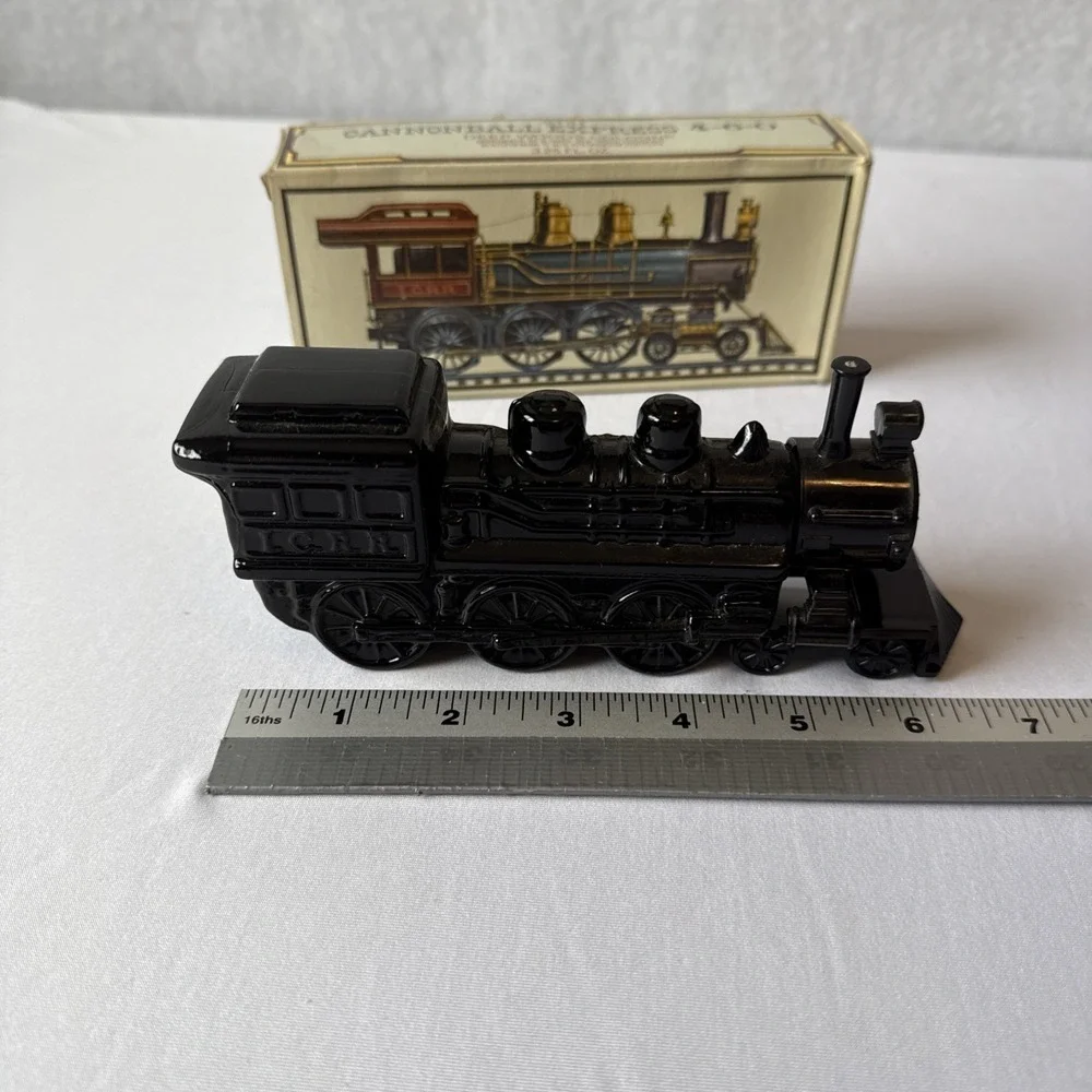 Vtg 1970s Avon Cannonball Express 4-6-0 Train Locomotive Decanter FULL W/Box